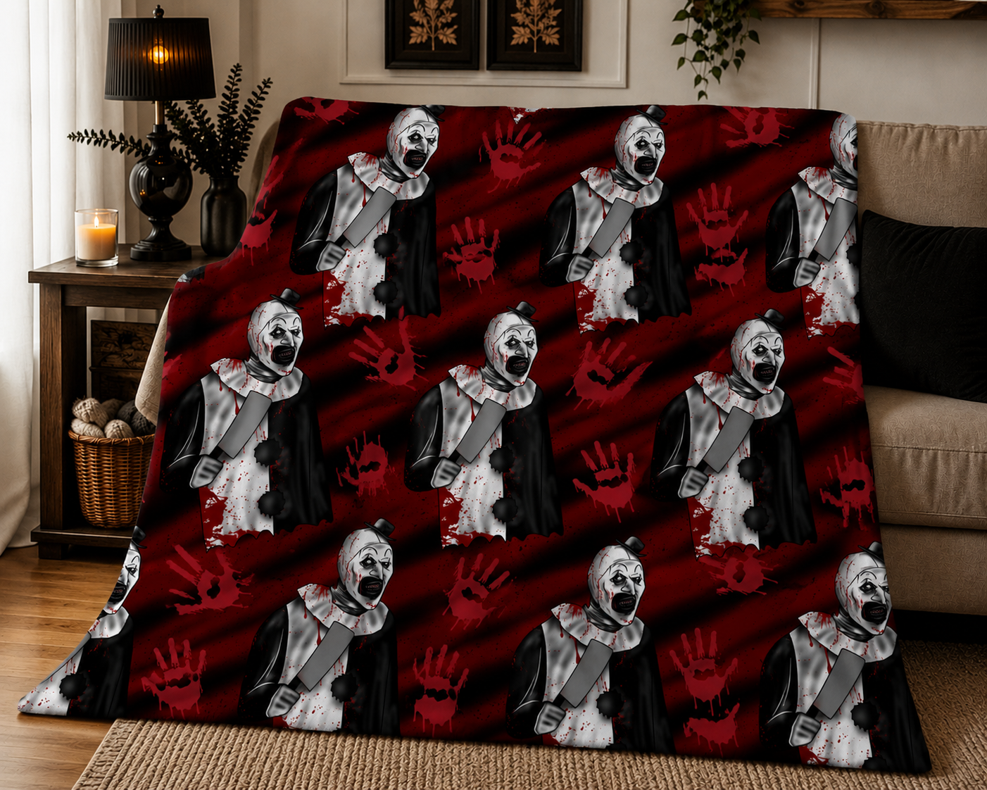 PRE-ORDER Carnival Horror Throw Blanket