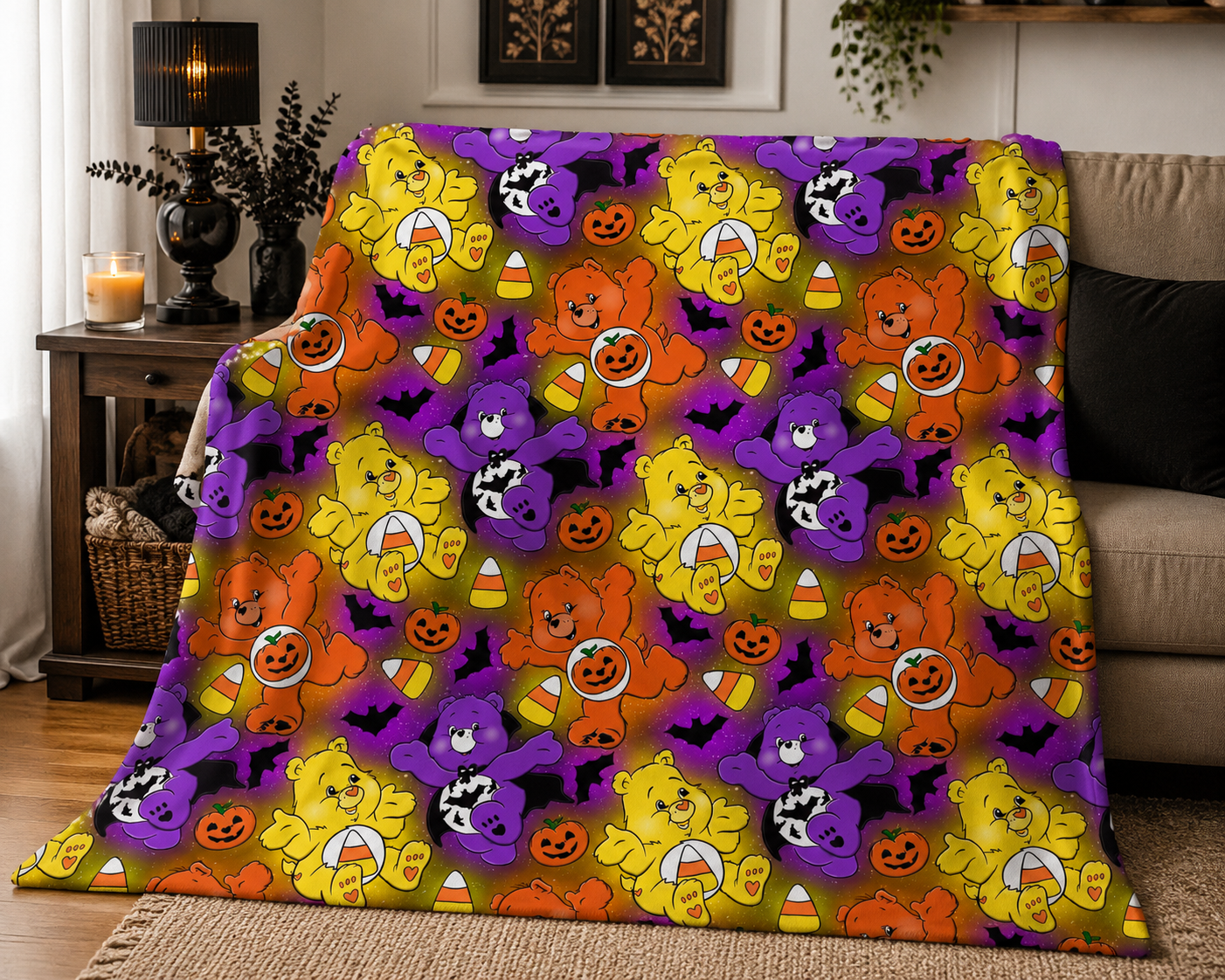 PRE-ORDER Neon Bears Throw Blanket