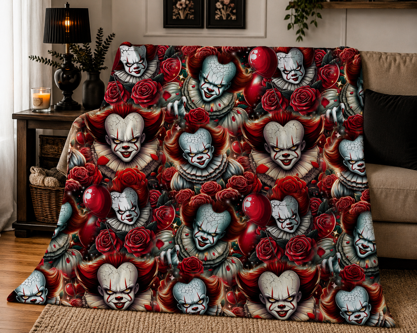 PRE-ORDER Clown Throw Blanket