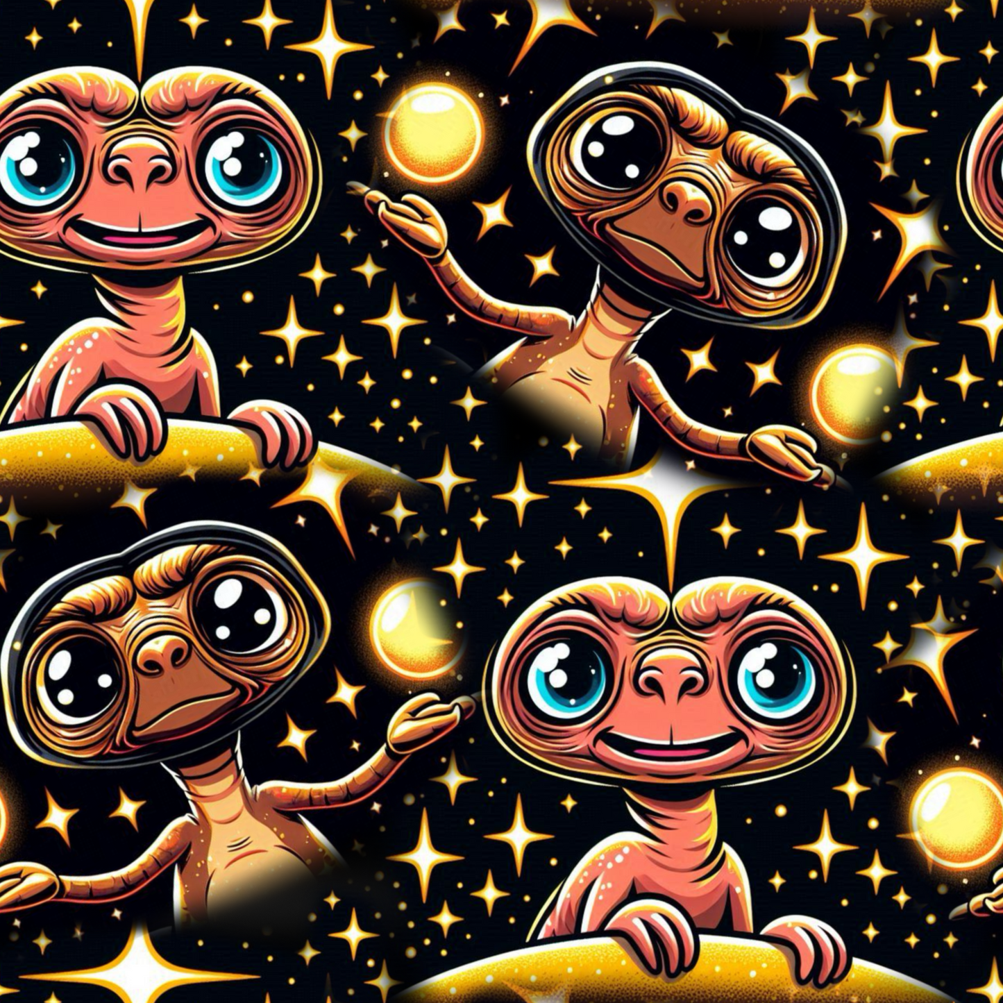 Movie Alien Seamless Digital Pattern Download