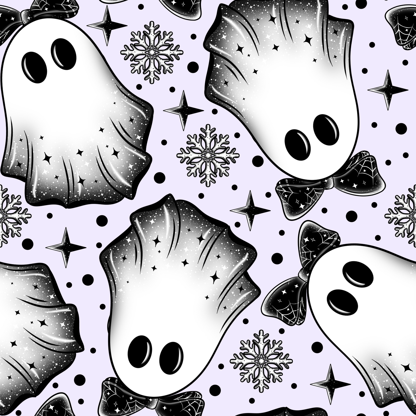 Bow Ghost Seamless Digital Pattern Download
