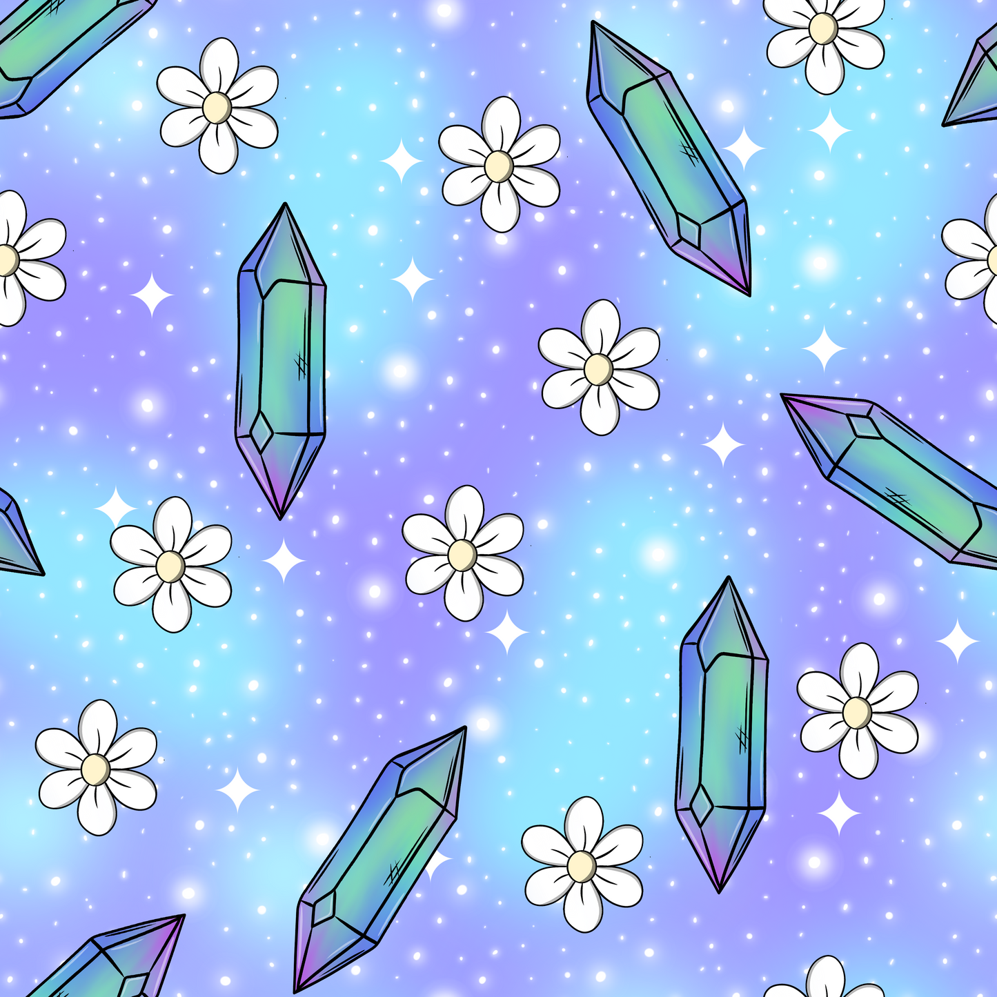 Simple Crystal Seamless Digital Pattern Download