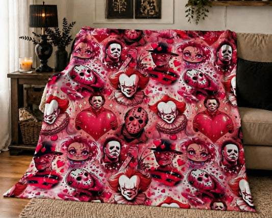 PRE-ORDER Pink Horror Throw Blanket