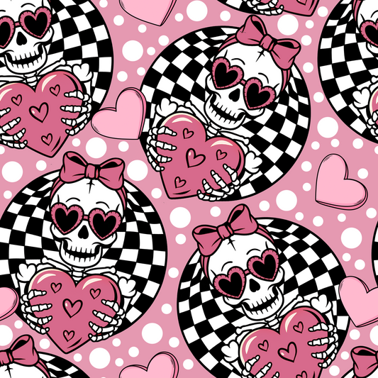 Bow Skeleton Seamless Digital Pattern Download