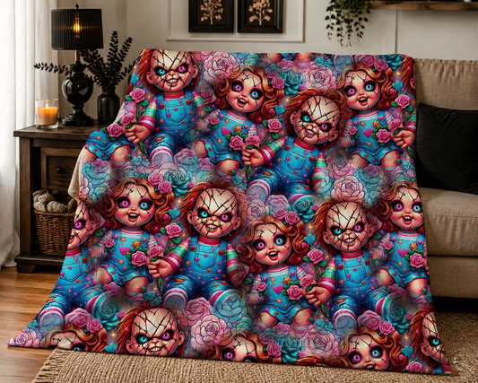 PRE-ORDER Horror  Dolls Throw Blanket