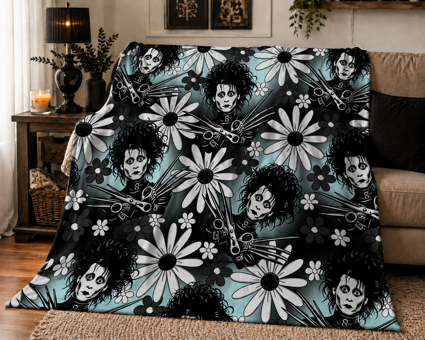 PRE-ORDER Scissor Hands Throw Blanket