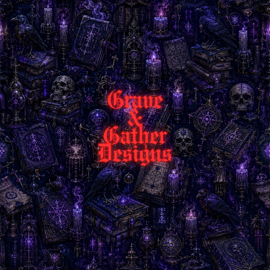 Necromancer’s Library Seamless DIGITAL DOWNLOAD