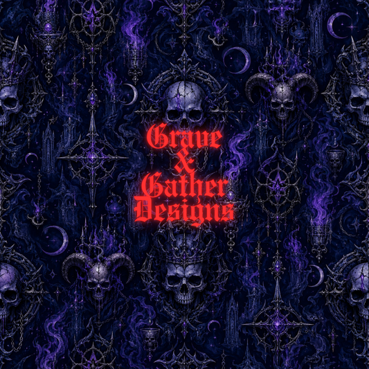 Gothic Skulls & Arcane Symbols 
DIGITAL DOWNLOAD