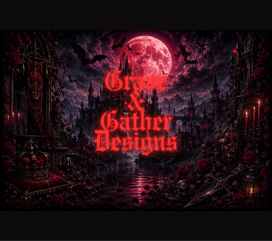Vampire Kingdom – 20oz Skinny Tumbler Wrap | Digital Download