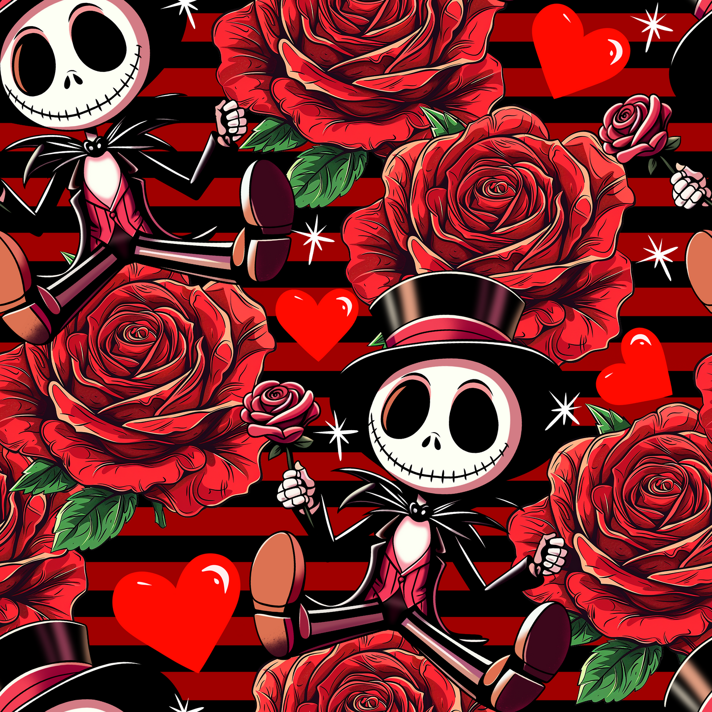 Jack romance Seamless Digital Pattern Download