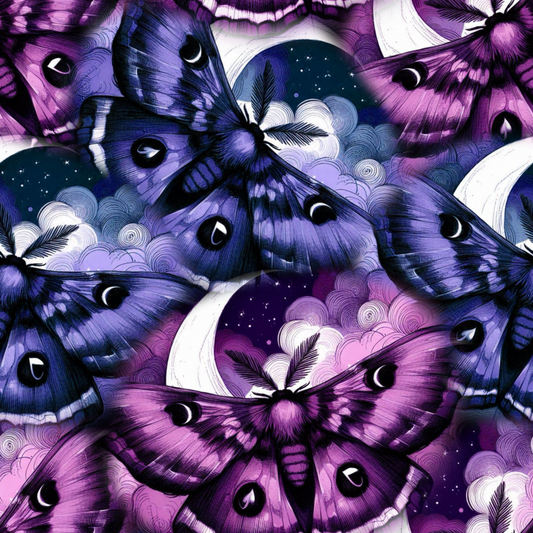 Moon Moth Seamless Digital Pattern Download