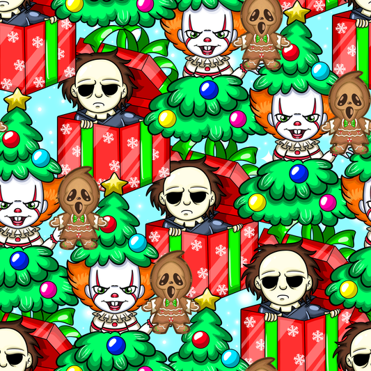 Christmas Men Seamless Digital Pattern Download