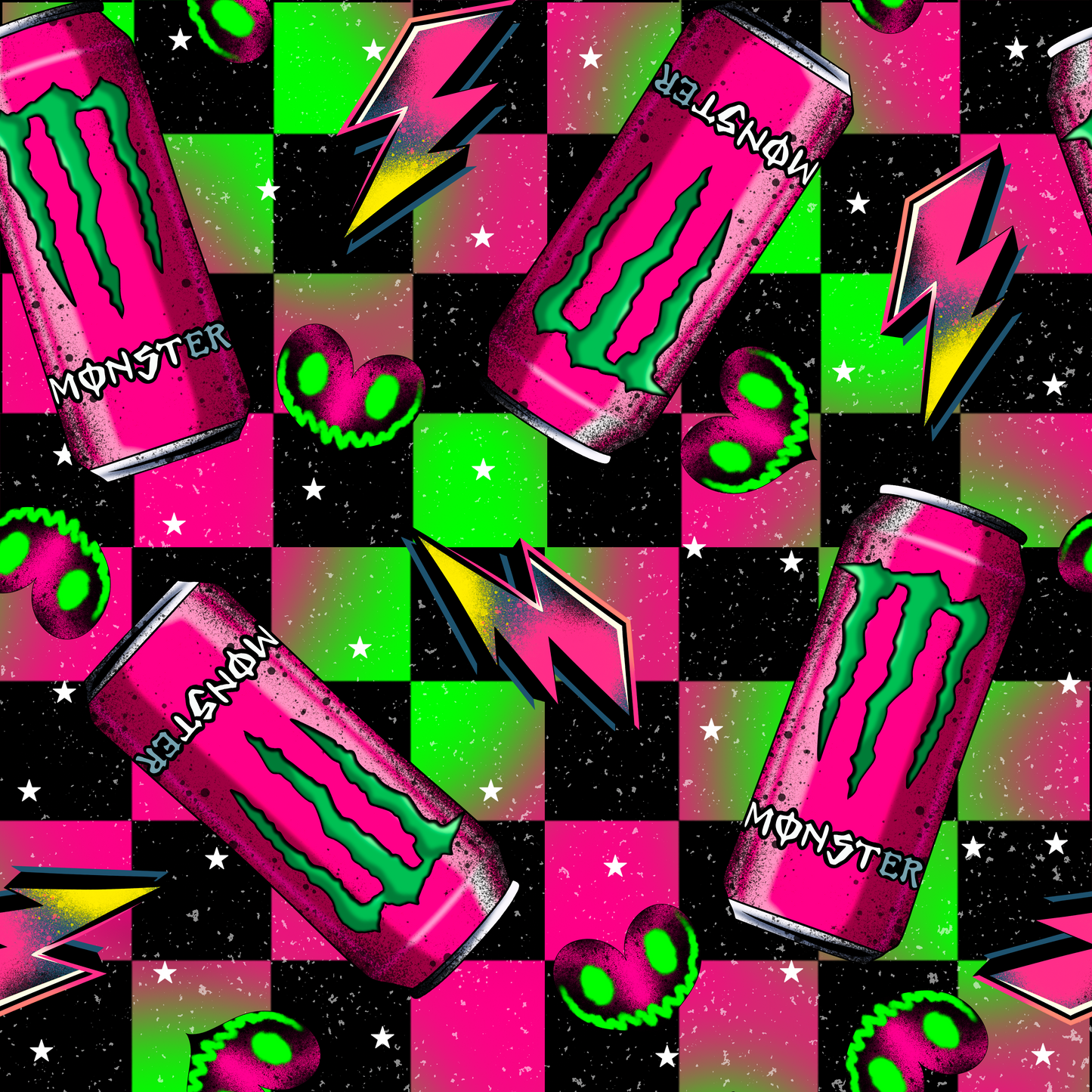 Pink Drink Seamless Digital Pattern Download