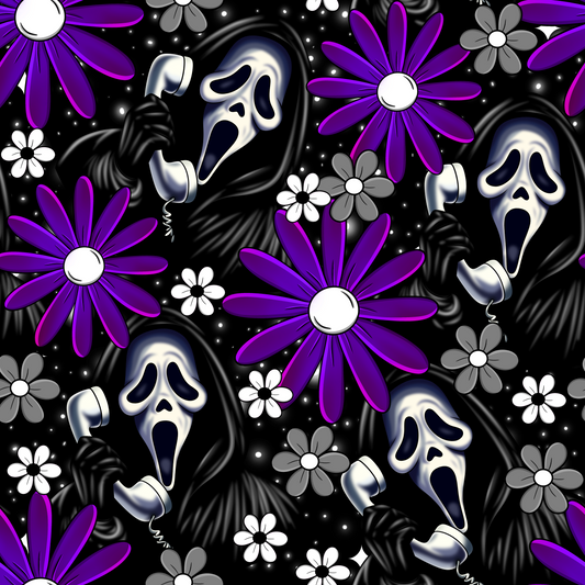 Purple Scream Seamless Digital Pattern Download